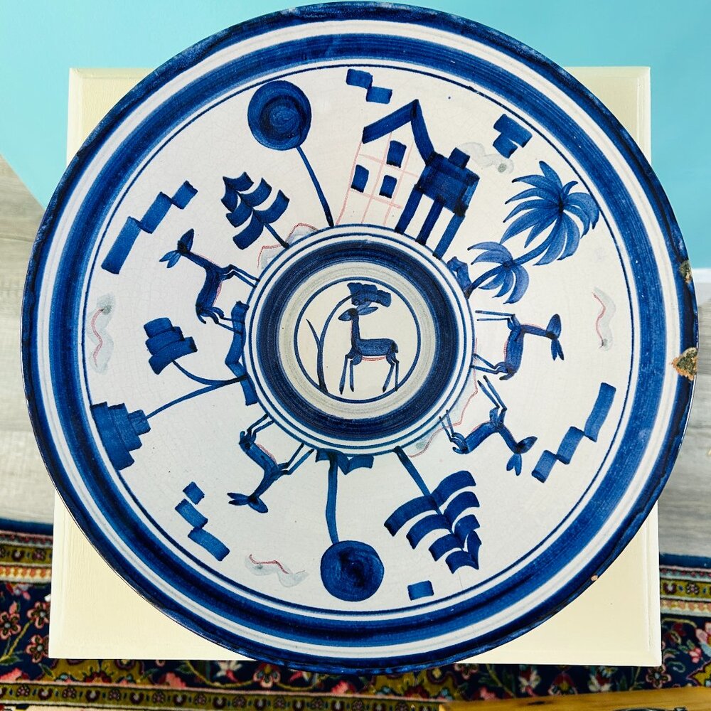 Elisabeth Dörr for Bauhaus Velten-Vordamm 1920's Ceramic Centerpiece Bowl